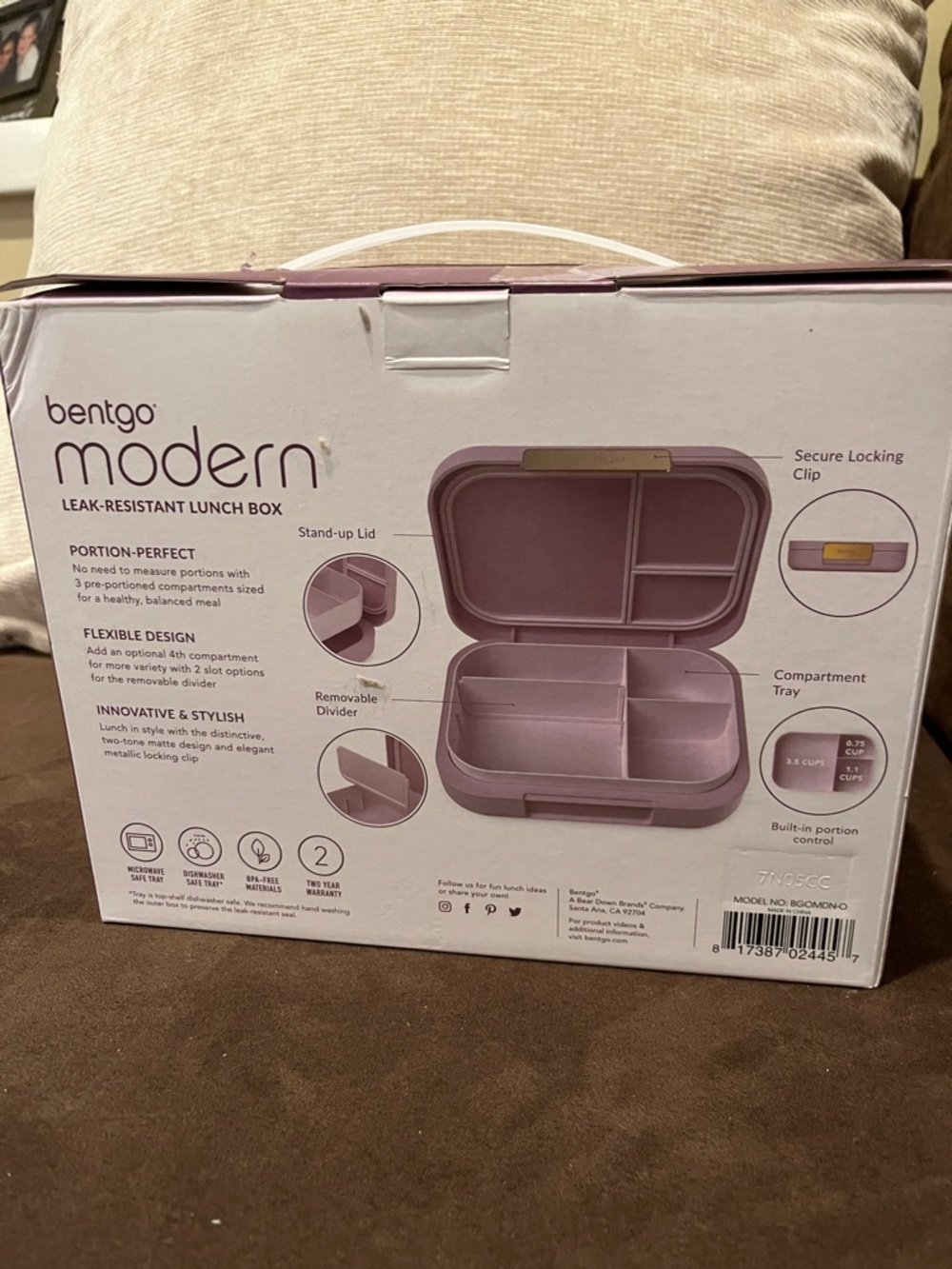 Bentgo Modern Leak-Resistant Lunch Box - Purple - Picture 2 of 7